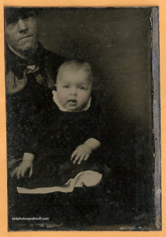 6th Plate Tintype Baby Mother