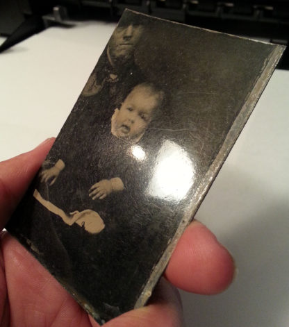 6th Plate Tintype Baby Mother