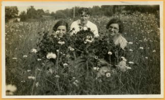 Threesome in a Field of Daisies
